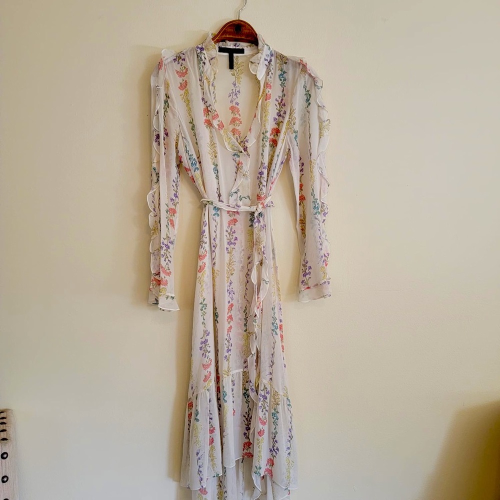 Bcbg sheer dress